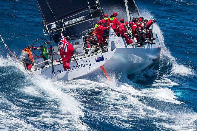 Giacomo earlier in the 2014 Rolex Sydney Hobart Race - she dropped her rig on the final evening of the race. ©  Rolex / Carlo Borlenghi http://www.carloborlenghi.net